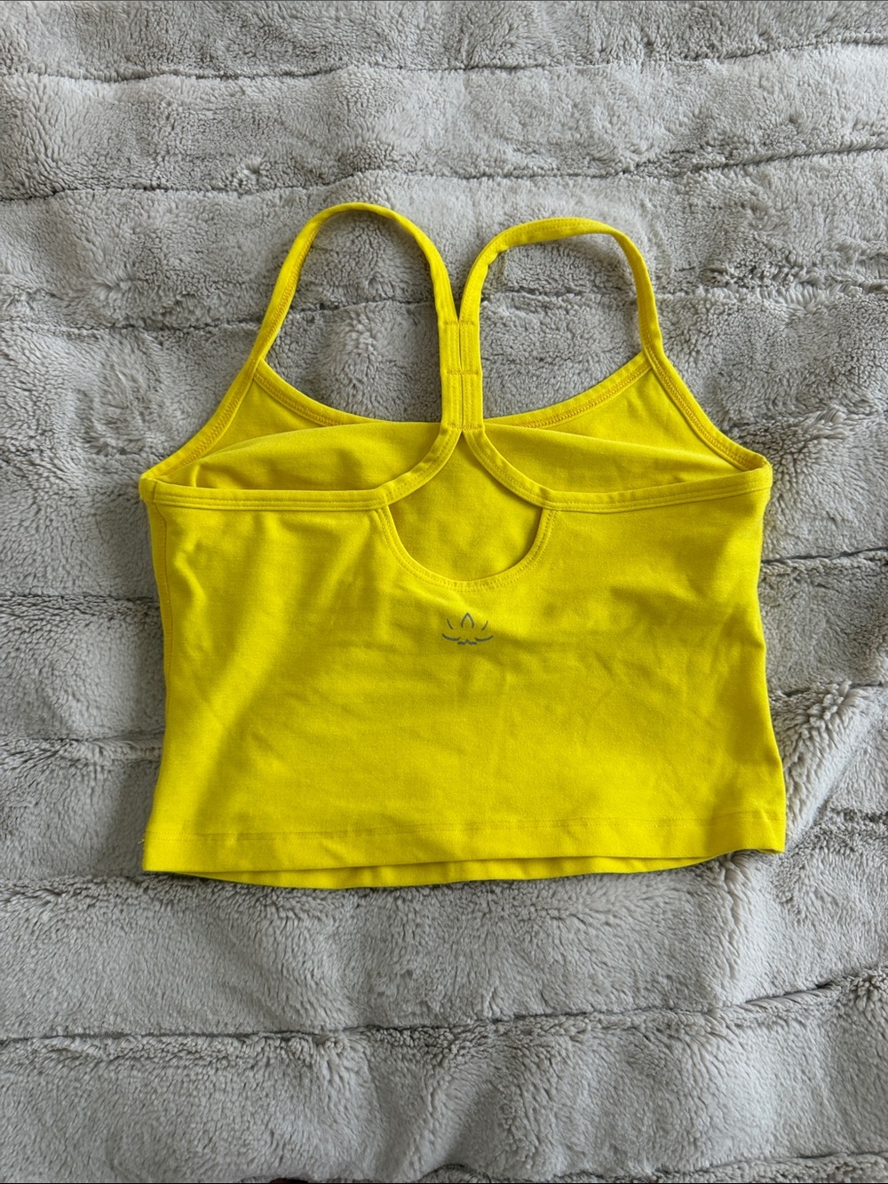 Beyond Yoga Bright Yellow Racerback Crop Camisole - Picture 3 of 3